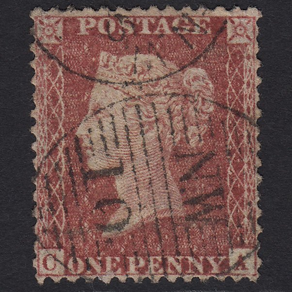 GB QV 1857 1d Rose-red (Plate 46) SG40-C10(1) CA FU London D&S NW10