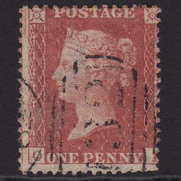 GB QV 1857 1d Rose-red (Plate 62) SG40-C10(1) OI GU Brighton 132