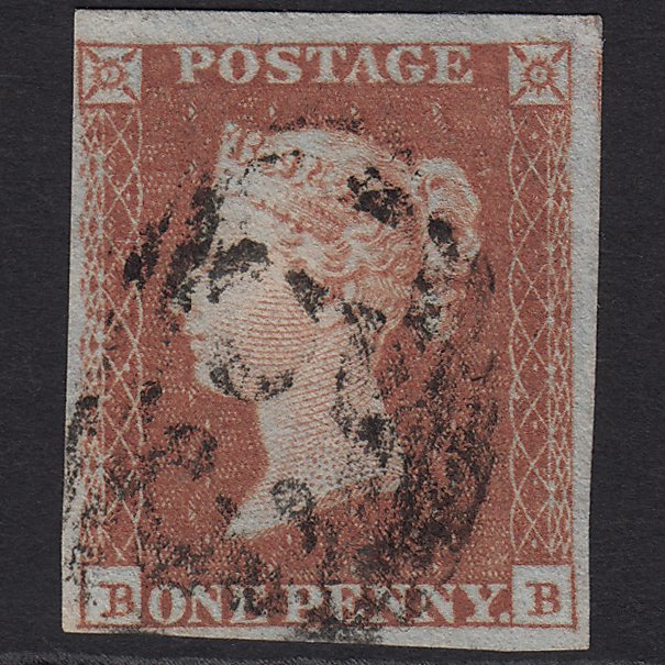 GB QV 1841 1d Red-brown (Plate 125) SG8-B2(1) BB FU Bath 53 4M Imperf