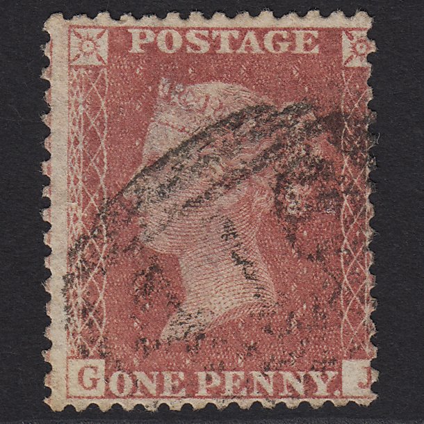 GB QV 1857 1d Rose-red (Plate 55) SG40-C10(1) GJ GU