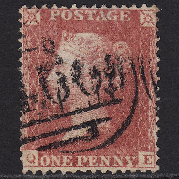 GB QV 1857 1d Rose-red (Plate 55) SG40-C10(1) QE GU