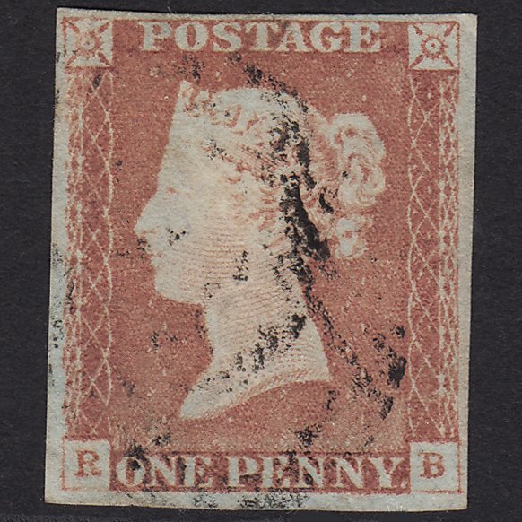GB QV 1841 1d Red-brown (Plate 68) SG8-B1(1) RB GU 4 Margins Light Cancel