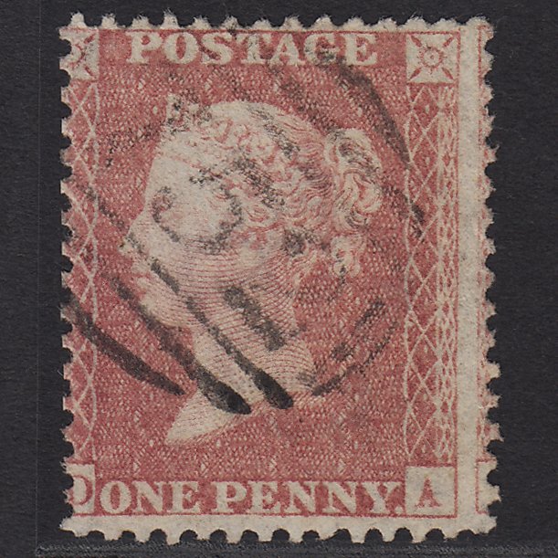 GB QV 1857 1d (Plate 56) SG40-C10(1) DA FU Stowmarket 752 Large Misperf