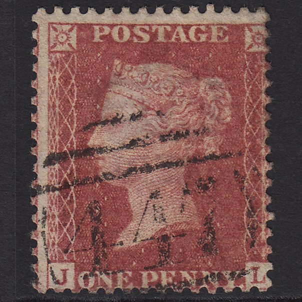 GB QV 1857 1d Rose-red (Plate 47) SG40-C10(1) JL FU Leeds 447 Misperf