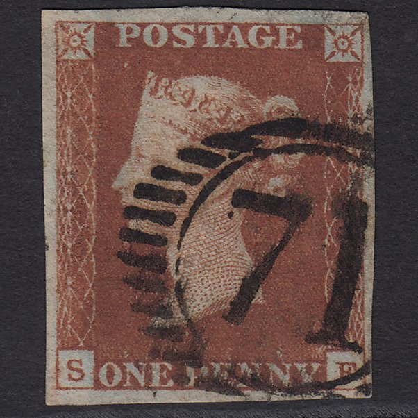 GB QV 1841 1d (Plate 51) SG10-B1(4) Constant Variety SF FU 4M London D&S 71