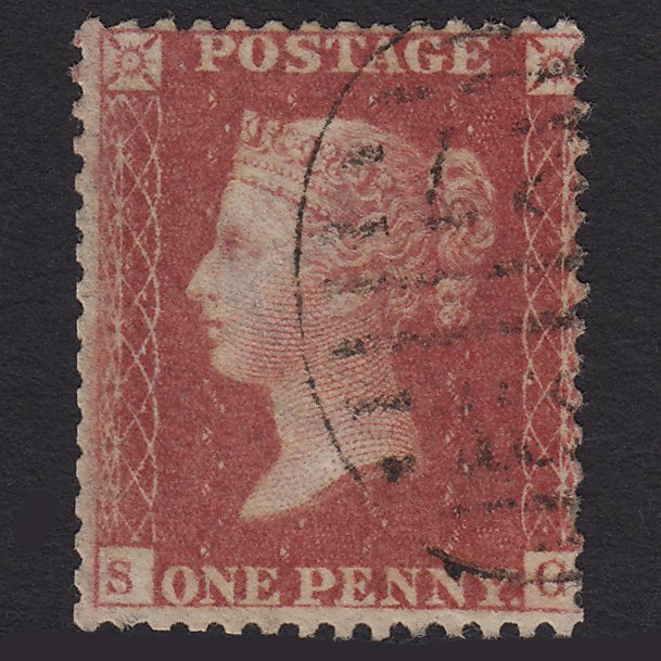 GB QV 1857 1d Rose-red (Plate 59) SG40-C10(1) SG GU London D&S SW27