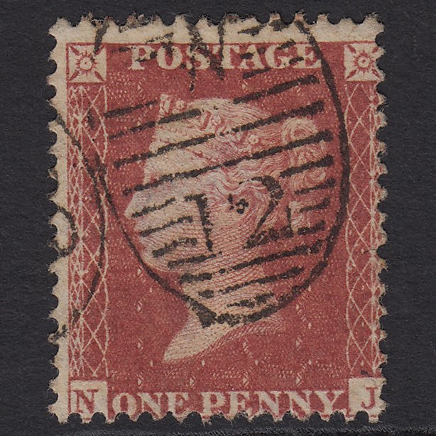 GB QV 1857 1d Rose-red (Plate 63) SG40-C10(1) NJ FU London D&S W12