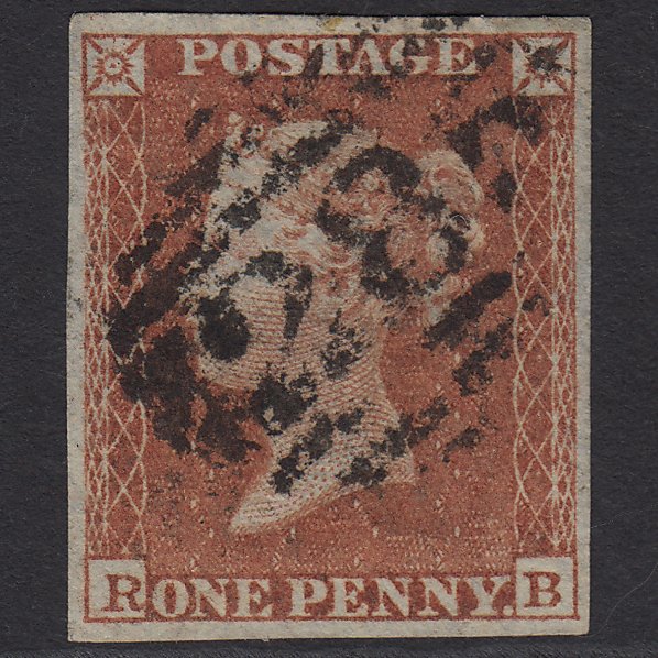 GB QV 1841 1d Red-brown (Plate 150) SG8-B2(1) RB FU 4 Good Margins Exeter 285