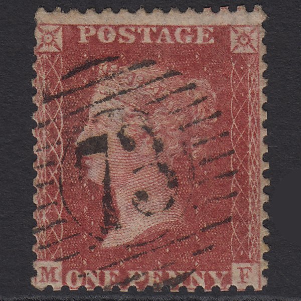 GB QV 1857 1d Rose-red (Plate 52) SG40-C10(1) MF GU London D&S 73