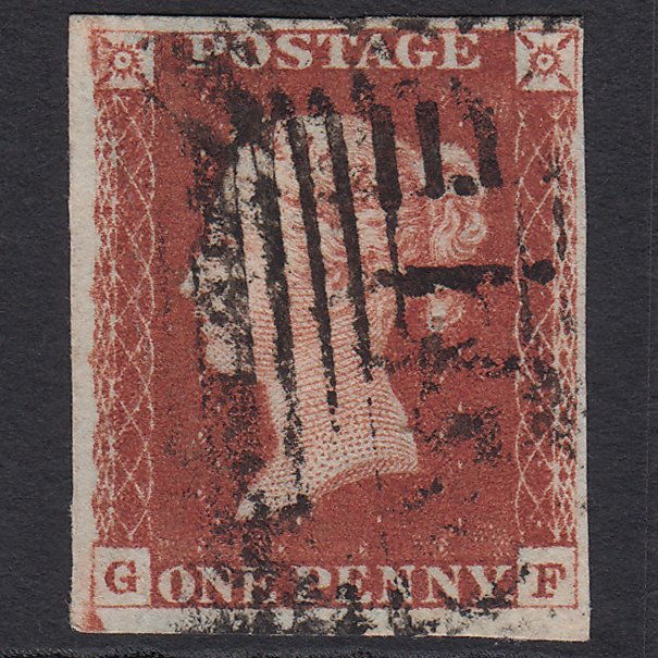 GB QV 1841 1d Red-brown (Plate 61) SG8-B1(1) GF FU 4 Margins Scotland