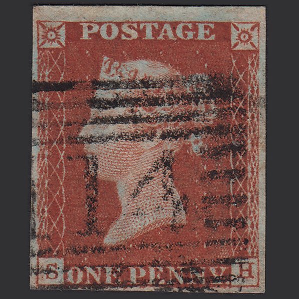 GB QV 1841 1d Red-brown (Plate 60) SG8-B1(1) SH GU 4M Imperf Dundee 114