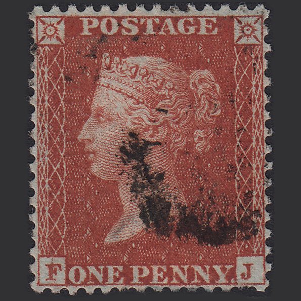 GB QV 1855 1d (Plate 9) SG24-C3(1) FJ FU Missing Imprimatur V Well Centred