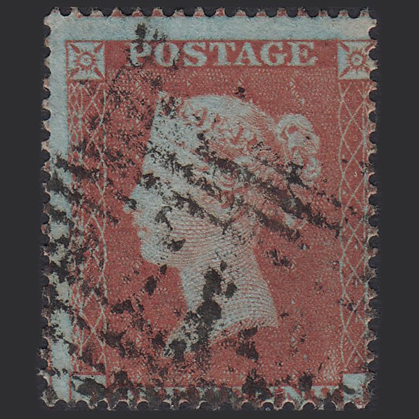 GB QV 1854 1d Red-brown SG17-C1(1) IJ GU Scotland