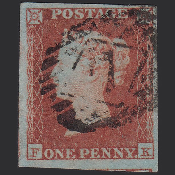 GB QV 1841 1d (Plate 104) SG8-B1(1) FK FU 4 Good to Huge Margins London IS 7