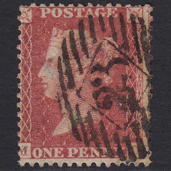 GB QV 1857 1d Rose-red SG40-C10(1) MC GU London IS 23