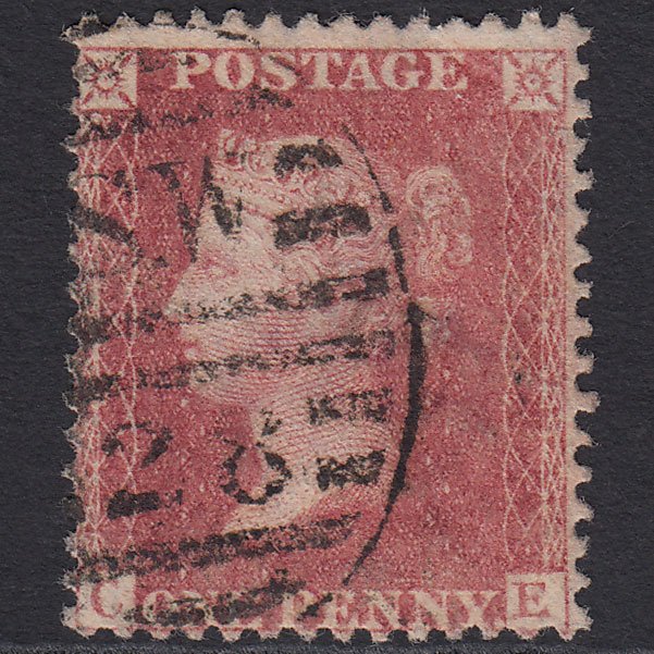 GB QV 1861 1d Rose-red (Plate 51) SG42-C12(3) CE FU London D&S SW28