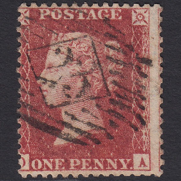 GB QV 1857 1d (Plate 47) SG41-C10(4) OA GU London IS 23 Misperf