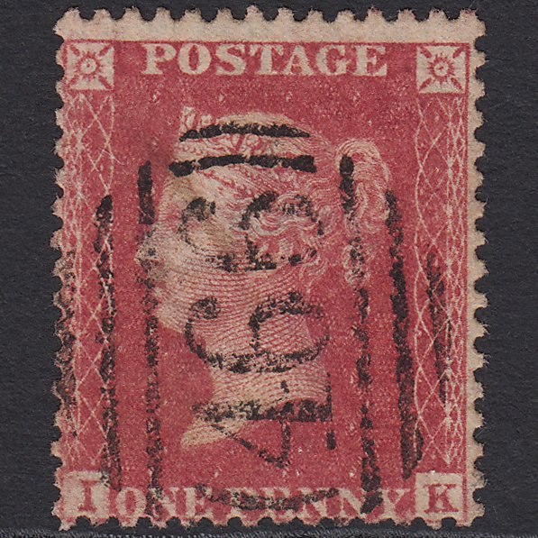 GB QV 1857 1d (Plate 48) SG40-C10(1) IK FU Missing Imprimatur Liverpool 466