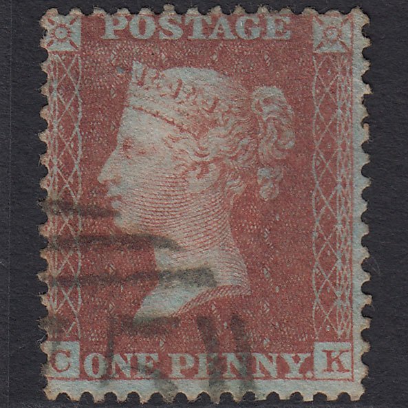 GB QV 1855 1d Red-brown (Plate 16) SGC6(1) CK GU