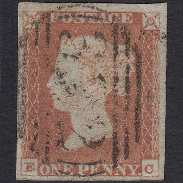 GB QV 1841 1d Red-brown (Plate 70) SG8-B1(1) EC GU 4 Margins