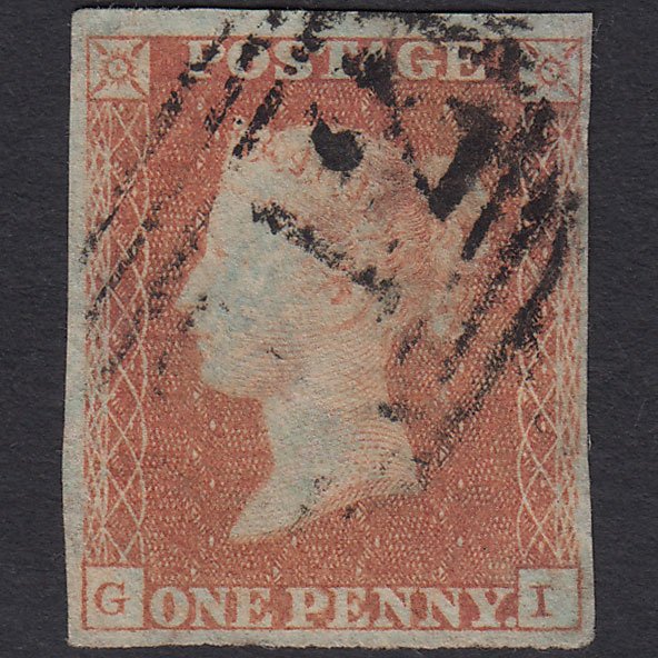 GB QV 1841 1d Red-brown (Plate 88) SG8-B1(1) GI GU 4 Margins