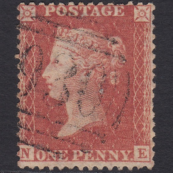GB QV 1857 1d Rose-red (Plate 44) SG40-C10(1) NE FU York 930