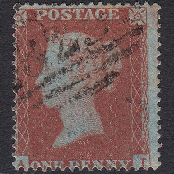 GB QV 1854 1d (Plate 187) SG17-C1(1) AI GU Missing Imprimatur Misperf