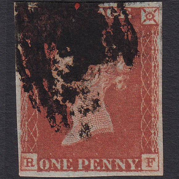GB QV 1841 1d Red-brown (Plate 60) SG8-B1(1) RF GU 4 Margins