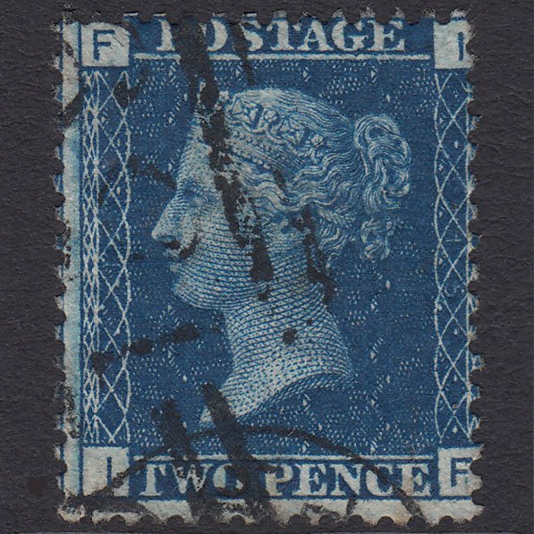 GB QV 1869 2d Blue (Plate 15) SG46-G3 IF FU Glasgow 159