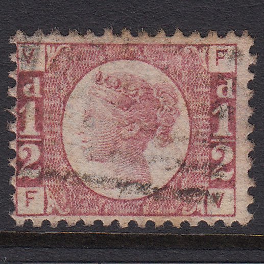 GB QV 1870 1/2d Rose-red (Plate 11) SG48-G4 FV GU Light Cancel