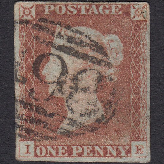GB QV 1841 1d Pale Red-brown (Plate 68) SG9-B1(3) IE GU 4M Manchester 498