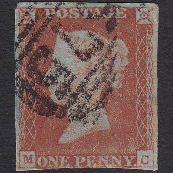 GB QV 1841 1d Red-brown (Plate 59) SG8-B1(1) MC GU nr 4 Margins Norwich 575
