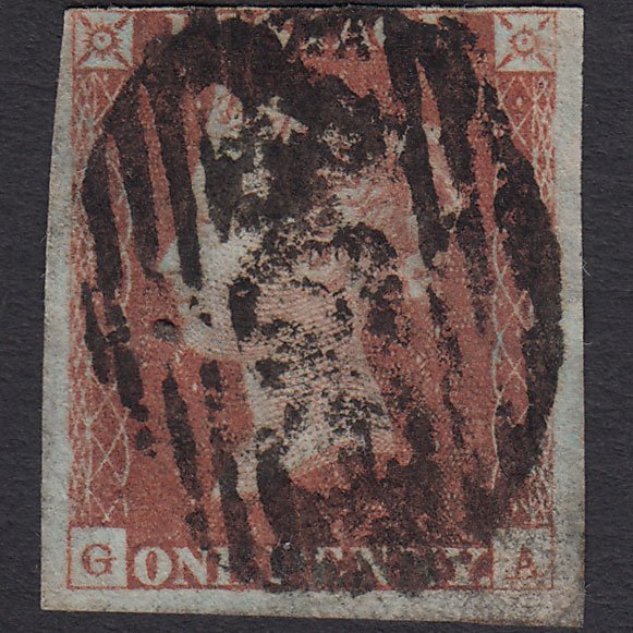 GB QV 1841 1d Red-brown (Plate 83) SG8-B1(1) GA GU nr 4M Liverpool 466