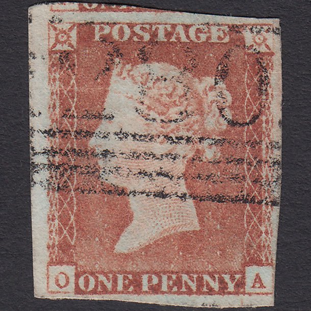 GB QV 1841 1d Red-brown (Plate 68) SG8-B1(1) OA GU nr 4 Margins Perth 280