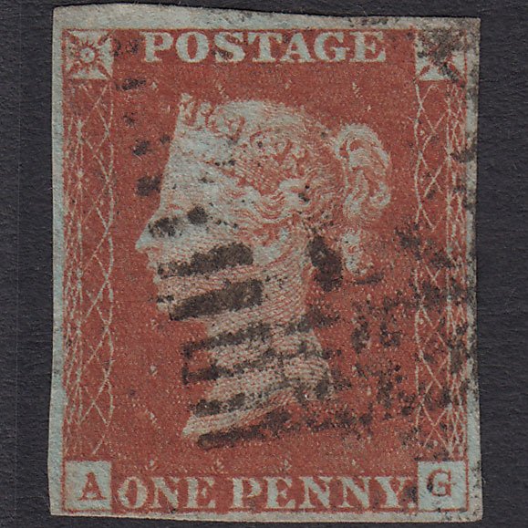 GB QV 1841 1d (Plate 60) SG8-B1(1) AG FU Missing Imprimatur 4M Scotland