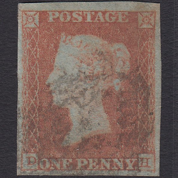 GB QV 1841 1d Red-brown (Plate 115) SG8-B1(1) DH GU 4 Good Margins
