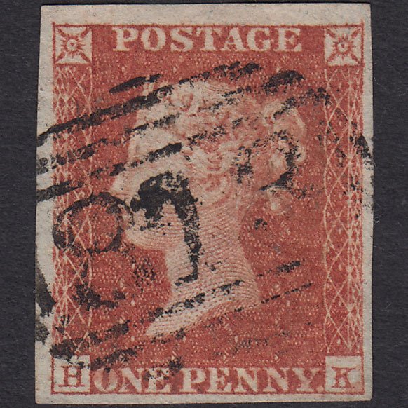 GB QV 1841 1d Red-brown (Plate 112) SG8-B1(1) HK FU 4 Margins