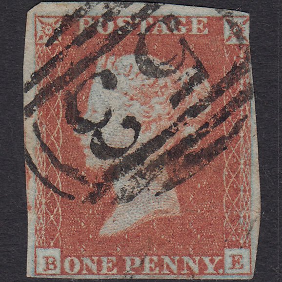 GB QV 1841 1d Red-brown (Plate 114) SG8-B1(1) BE GU nr 4 Margins Bath 53