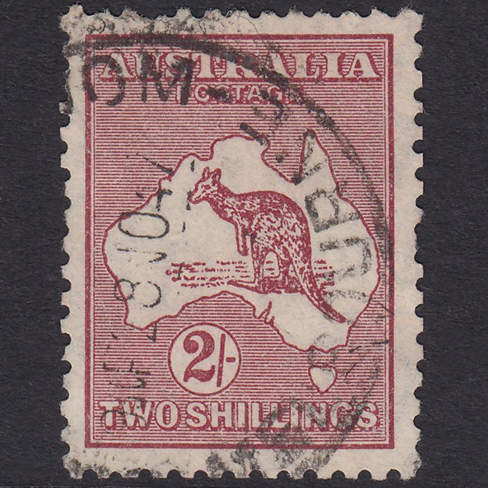 AUSTRALIA 1935 2sh Maroon Kangaroo SG134 GU CDS