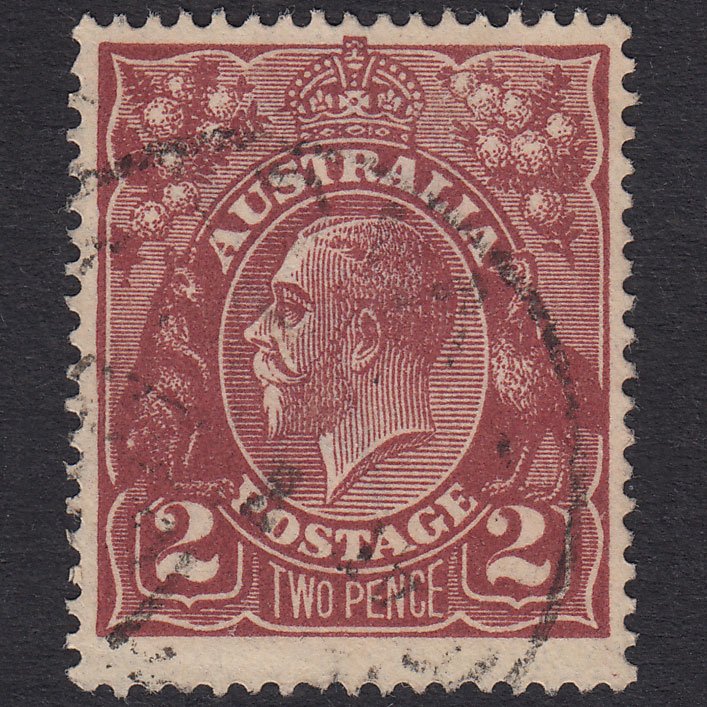 AUSTRALIA 1924 2d Red-Brown King George V SG78 VFU Light CDS