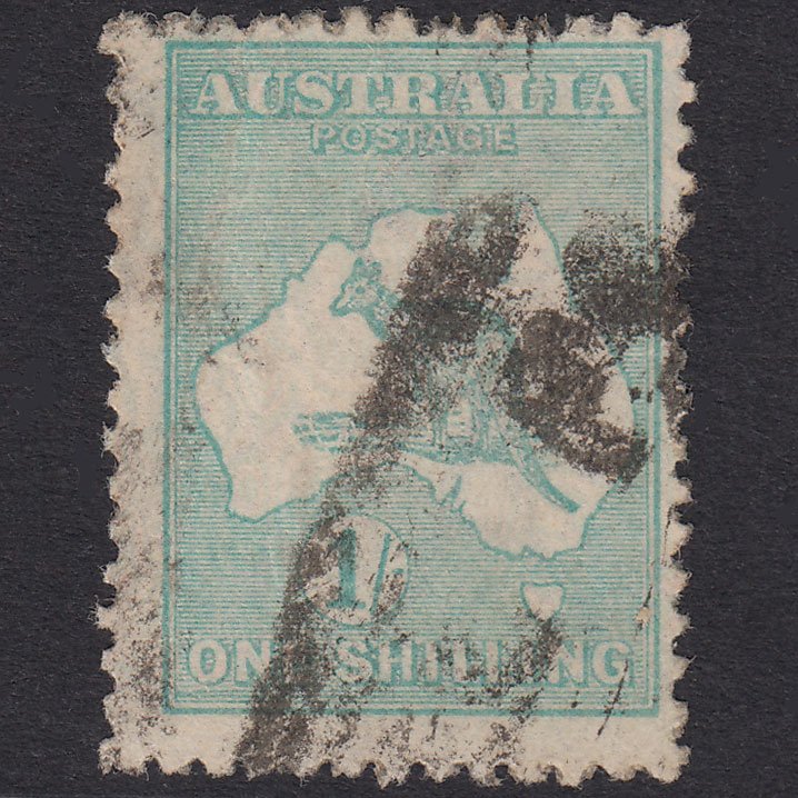 AUSTRALIA 1916 1sh Blue-Green Kangaroo SG40 GU