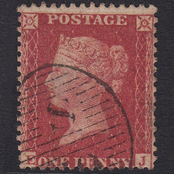 GB QV 1857 1d Rose-Red Plate 57 SG40-C10(1) EJ GU London D&S Cancel