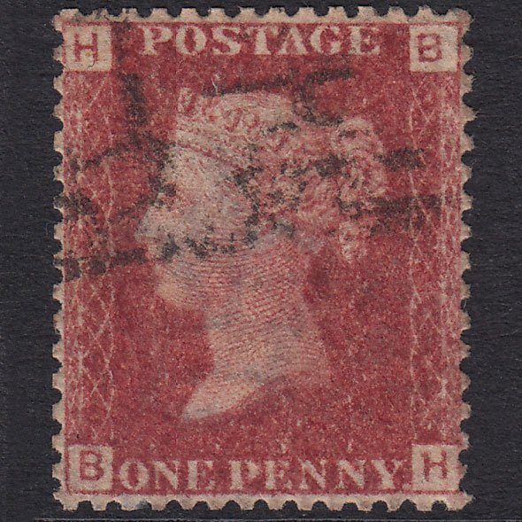 GB QV 1864 1d Lake-Red SG44-G1(2) BH FU Very Well Centred
