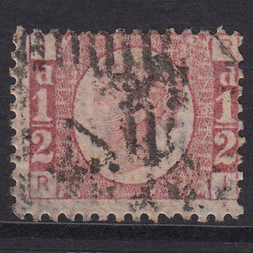 GB QV 1870 1/2d Rose Plate 6 SG49-G4 RJ GU