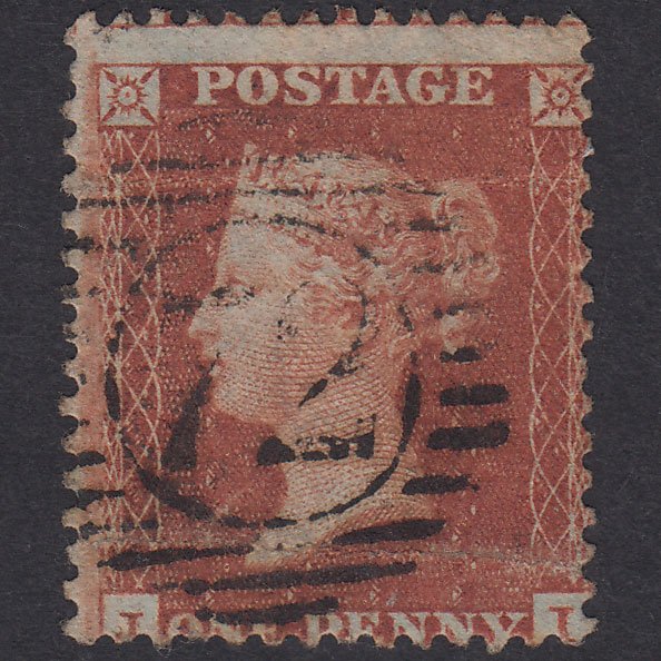 GB QV 1855 1d Red-Brown Plate 203 SG22-C2(1) JI PU London D&S 72
