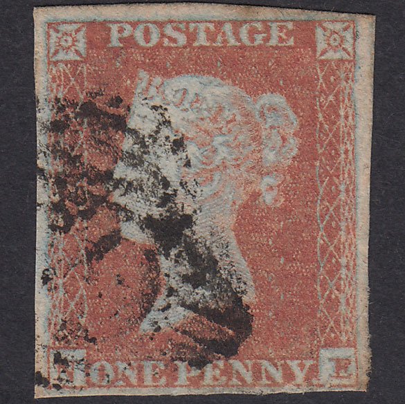 GB QV 1841 1d Very Blued Plate 113 SG8A-B1(2) NE GU 4 Margins Ireland