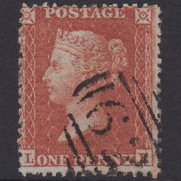 GB QV 1855 1d Red-Brown Plate 15 SGC6(1) LE VFU