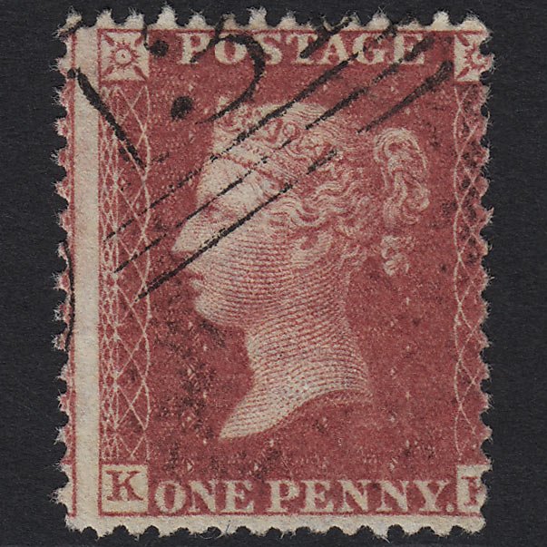 GB QV 1857 1d Deep Rose-red (Plate 47) SG41-C10(4) KK VFU Edinburgh 131