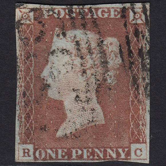 GB QV 1841 1d Red-brown (Plate 68) SG8-B1(1) RC GU 4 Margins