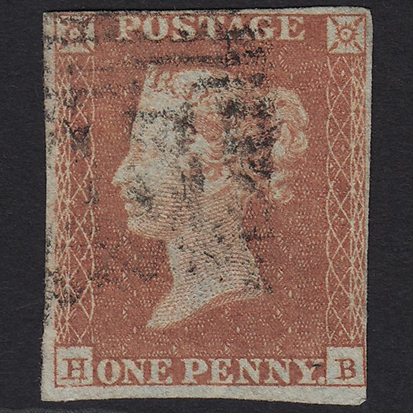 GB QV 1841 1d Red-brown (Plate 118) SG8-B1(1) HB FU 4 Margins